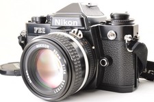Nikon FE2 Black 35mm SLR Film Camera /Ai-S 50mm f/1.4 Lens Near Mint 5178