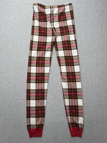 Hanna Andersson 2-teiliger Schlafanzug Jugend US 12 rot kariert Bio Baumwolle Long Johns - Bild 20 von 21