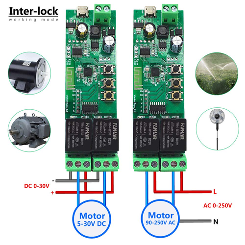 Modulo Relè Smart Switch Wifi a 2 Canali, Tuya/App Smart Life per Telecomando Sm - Foto 3 di 12