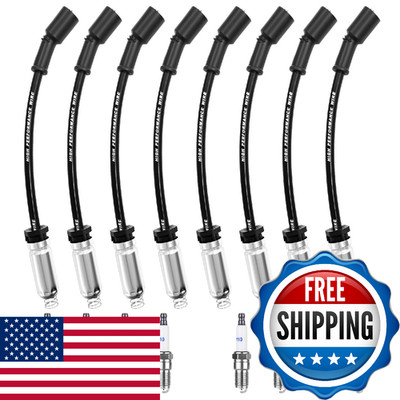 GMC Chevy Silverado Tahoe Suburban Avalanche Yukon Escalade Spark Plugs Wires 19