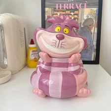 Alice in Wonderland Cheshire Cat Cookie Jar Candy Jar Ceramic Ornament