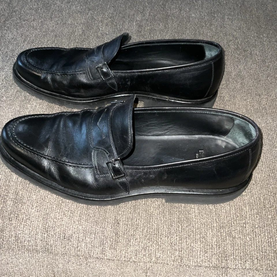 Mocasines negros para hombre PAUL STEWART hechos en Italia EE. UU. 10 Foto 4 de 4