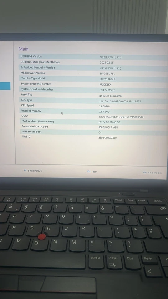 Lenovo ThinkPad X1 Carbon · i7-1165G7 · 32GB · 256GB, photo 3 of 5
