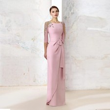 Fashion Mother of the Bride Dress Mermaid Wedding Guest Dresses Applique Custom