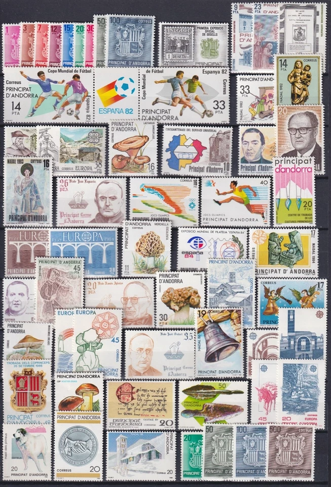 Коллекция испанской Андорры 1973-2015 полный MNH ** см. все фотографии - Изображение 2 из 4