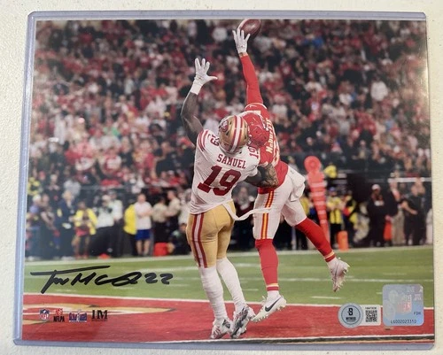 Kansas City Chiefs SB LVIII (58) Trent McDuffie Signed 8x10 Photo Beckett COA