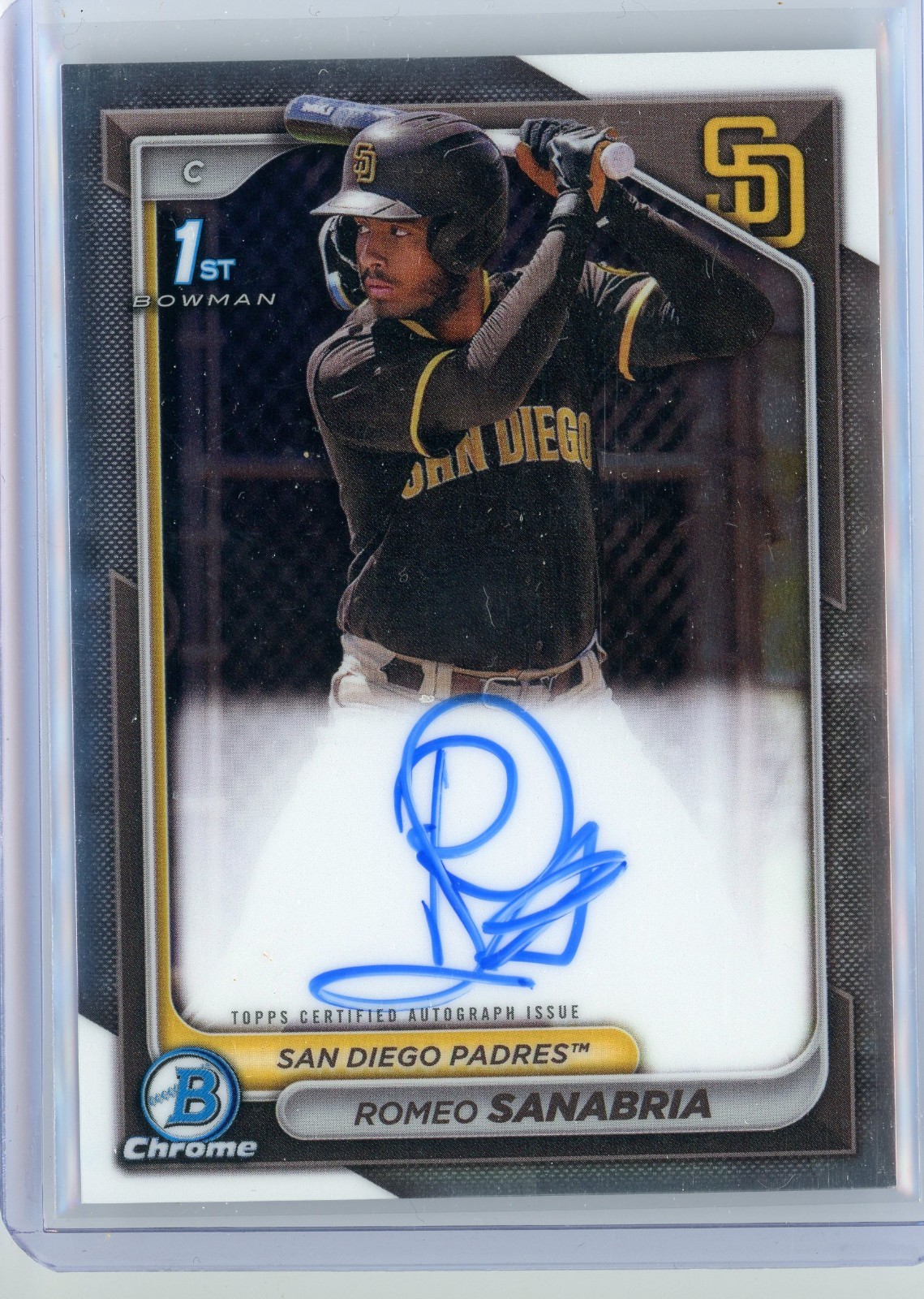 2024 Bowman Chrome Romeo Sanabria 1st Auto