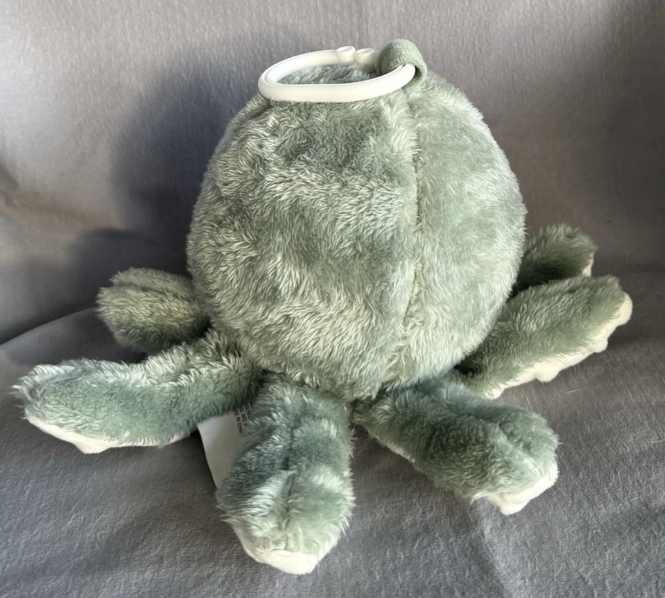 Chupeta de viagem DreamGro Baby Lullaby com carrinho gancho pendurado polvo verde pelúcia - Imagem 3 de 4