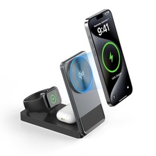 3 in 1 Wireless Charging Station,15W Fast Charger for iPhone 17/16/15/14/13/1...