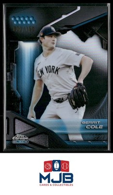 2026 Topps Chrome Black Gerrit Cole Blue Refractors #/150 #172 New York Yankees