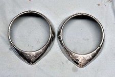 1937-40 Ford Headlight Bezels Sealed Beam Adapters H 10 Hot Rod Rat Rod 1937-40 Ford Headlight Bezels Sealed Beam Adapters H 10 Hot Rod Rat Rod