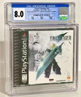 Final Fantasy VII 7 PlayStation 1 CGC Graded 8.0 CIB Complete in Box PS1 Not PSA