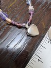 925 STERLING SILVER Working LOCKET 925 GEMSTONE Beaded NECKLACE Toggle Closure — photo 7
