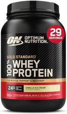 Optimum Nutrition Gold Standard 100 Whey Protein Powder Vanilla Ice Cream 2 Lb
