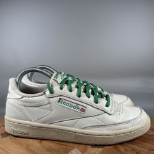 Reebok Club C 85 Women's Size 8.5 Lifestyle Shoes GX3686 Chalk White Glen Green