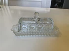 VTG Windsor Federal Cut Glass Covered Butter Dish EXCELLENT