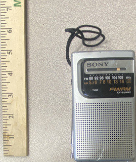 Sony ICF S10MK2 Pocket AM/FM Radio Silver Headphone Jack 100mW Sony ICF