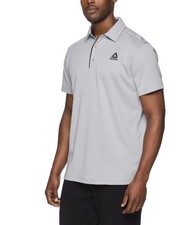 Reebok Men's Performance Polo Shirt,Active Fit Color Sleet New With Tag