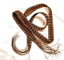 Hand Woven Hemp Strap for Powder Horn, Hunting Bag 50", black,brown,natural