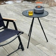 Portable Folding Table Outdoor Adjustable Round Coffee/Picnic/Camping Table