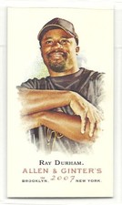 2007 Allen & Ginter Mini A&G Back  Ray Durham 138