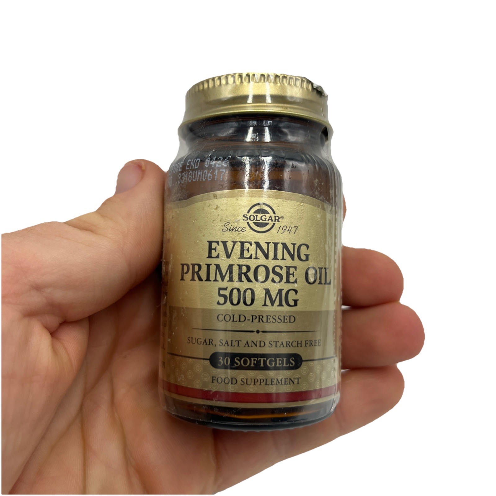 Solgar Evening Primrose Oil 500mg 30 Softgels Gluten Dairy Wheat Sugar Free