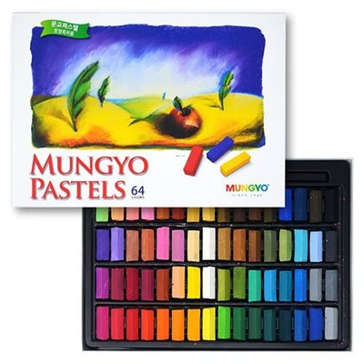 MUNGYO Soft Pastel Set   64 Vibrant Colors for Artists | Smooth & Blendable |...