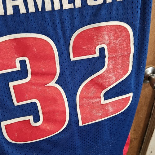 Richard Hamilton Detroit Pistons #32 Nike Stitch Basketball Jersey XL Swingman * - Picture 7 of 12