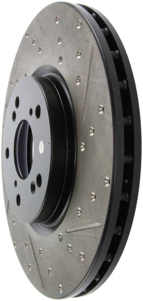 StopTech 127.40062L Sport Cross-Drilled And Slotted Disc Brake Rotor Fits TL - Image 4 of 4