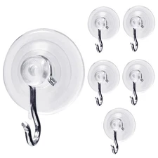 Holiday Joy - World'S Strongest All Purpose 1 3/4 Inch Suction Cups With Hooks -