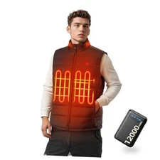 Men's Smart Heated Vest with APP Control - Lightweight Electric Large-X-Large