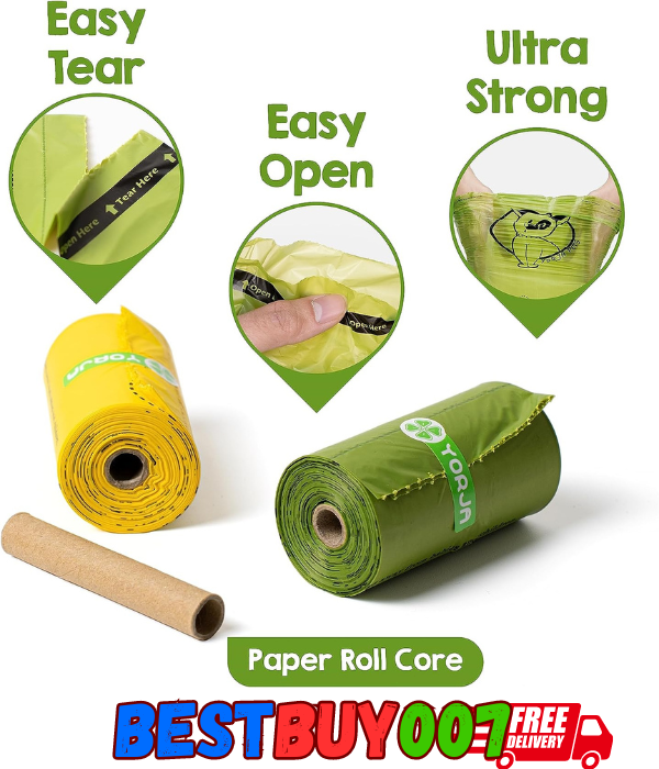 YORJA Dog Poo Bags 720 Pet Poop Bags Extra Thick and Strong 100 Leak