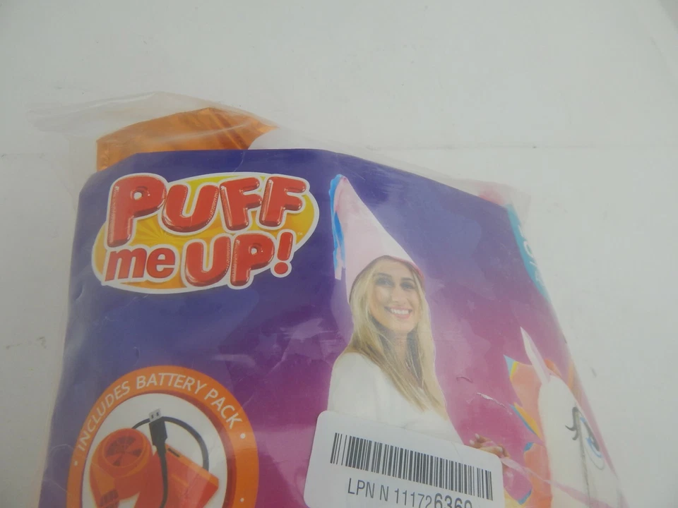 Disfraz inflable Puff Me Up Ride a Unicorn adulto talla única Spooktacular Foto 4 de 4