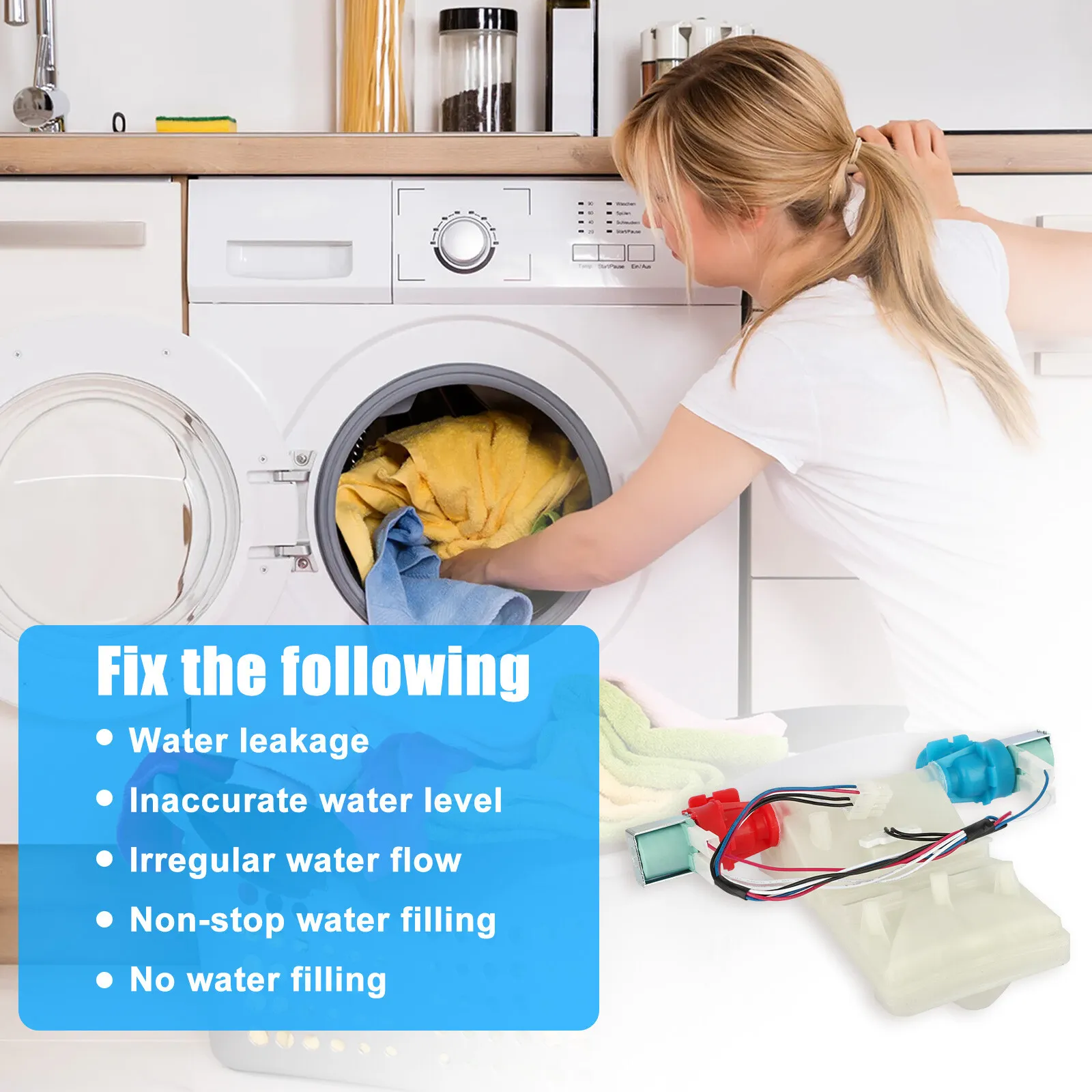 Whirlpool Original W11210459 New Genuine OEM Washer Water Inlet Valve W10838319