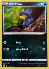 114/196 MURKROW | COMMON | LOST ORIGIN POKEMON CARD