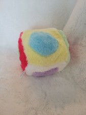 VINTAGE EDEN BELL RATTLE THEY BE PLUSH BLOCK SHAPES COLORS STIMULATION TOY