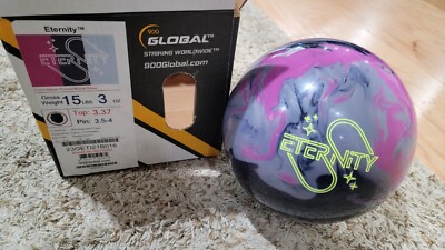 900 Global Eternity Bowling Ball 1st Quality | 15 Pounds | 3.5-4