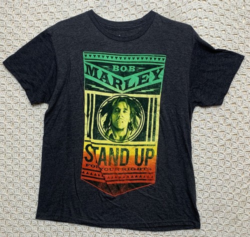Bob Marley Zion Rootswear Stand Up Shirt Mens Large For Your Rights Reggae Music