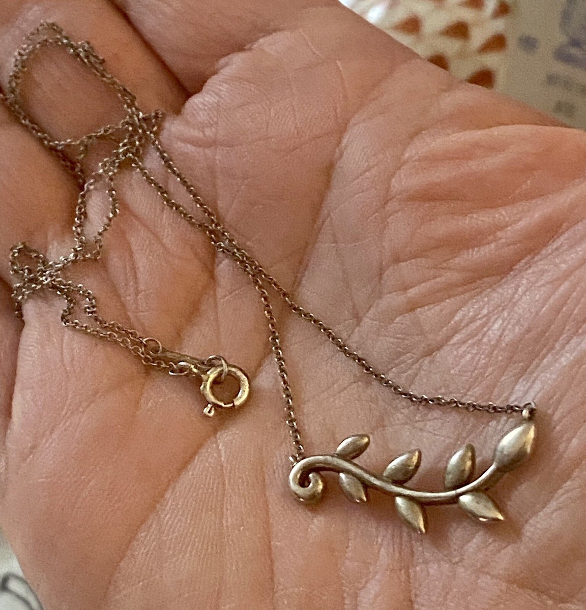 Tiffany&Co.★Olive Leaf Vine Pendant Tiffany & Co Silver Paloma Picasso Olive Leaf Vine Pendant