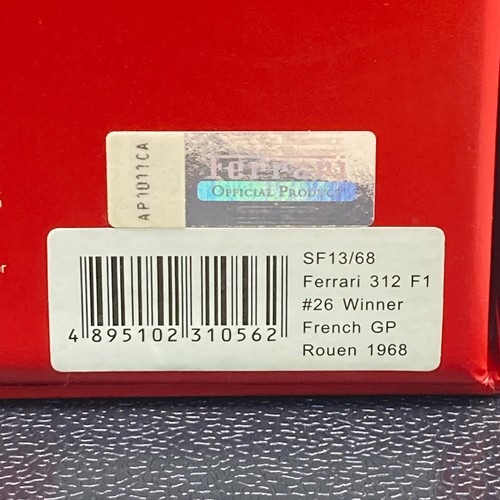 ixo 1/43 Ferrari 312 F1 #26 Winner French GP Rouen 1968 Jacky ICKX SF13/68 - Picture 17 of 17