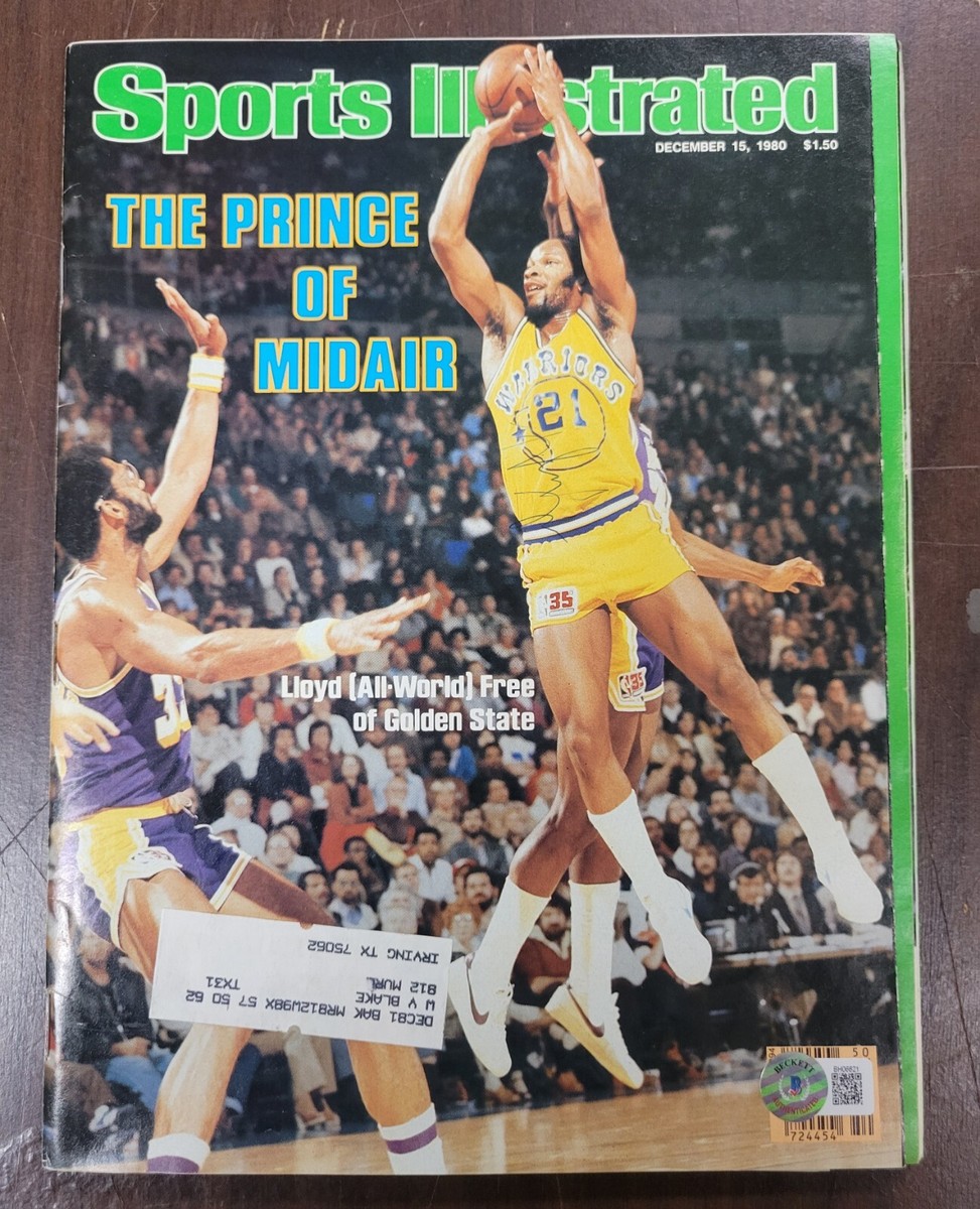 Lloyd World B Free Signed Sports Illustrated 12/15/80 Warriors NBA