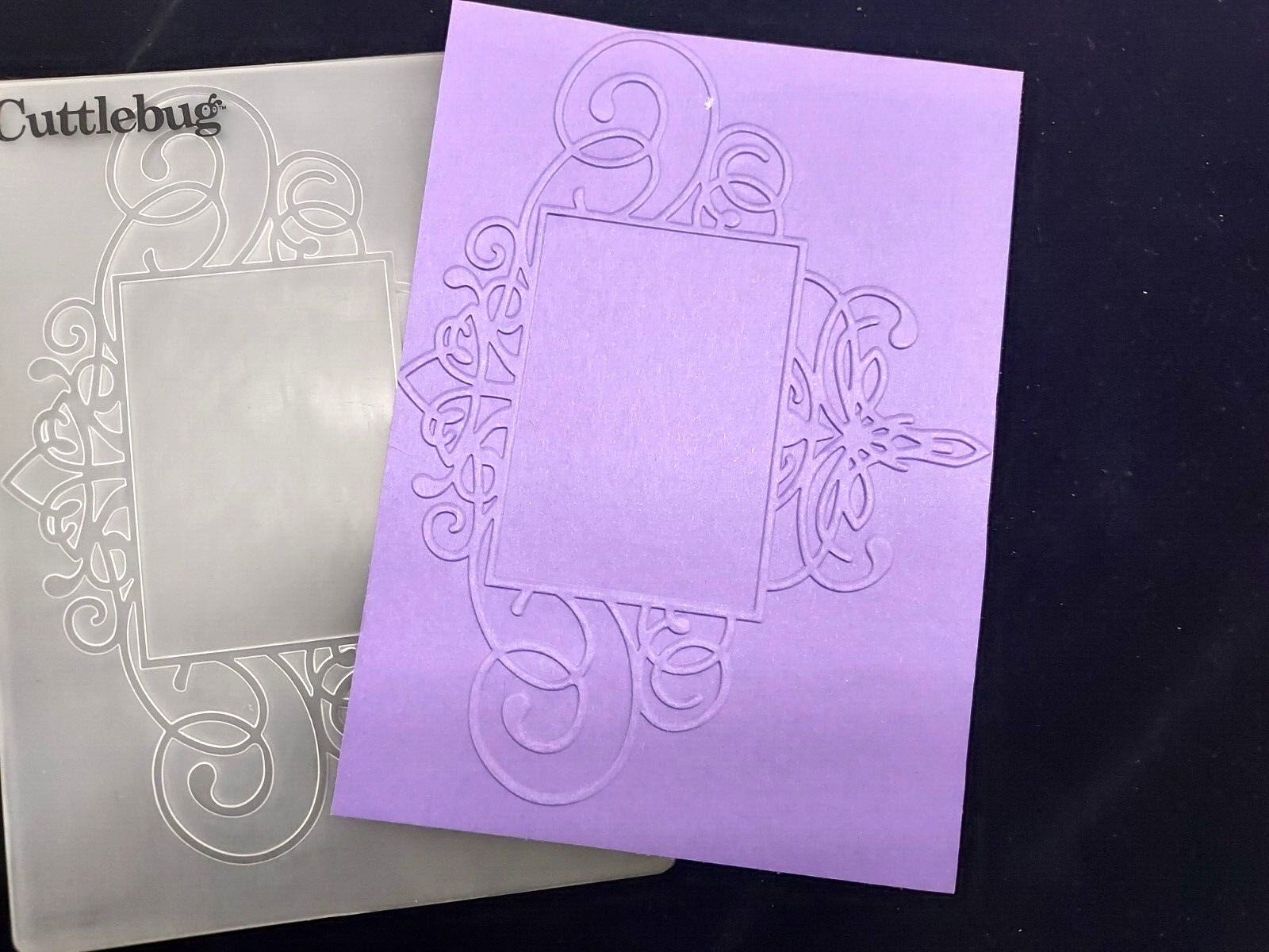 Cuttlebug Provo Craft FANCY MIRROR (1) Embossing Folder-Used