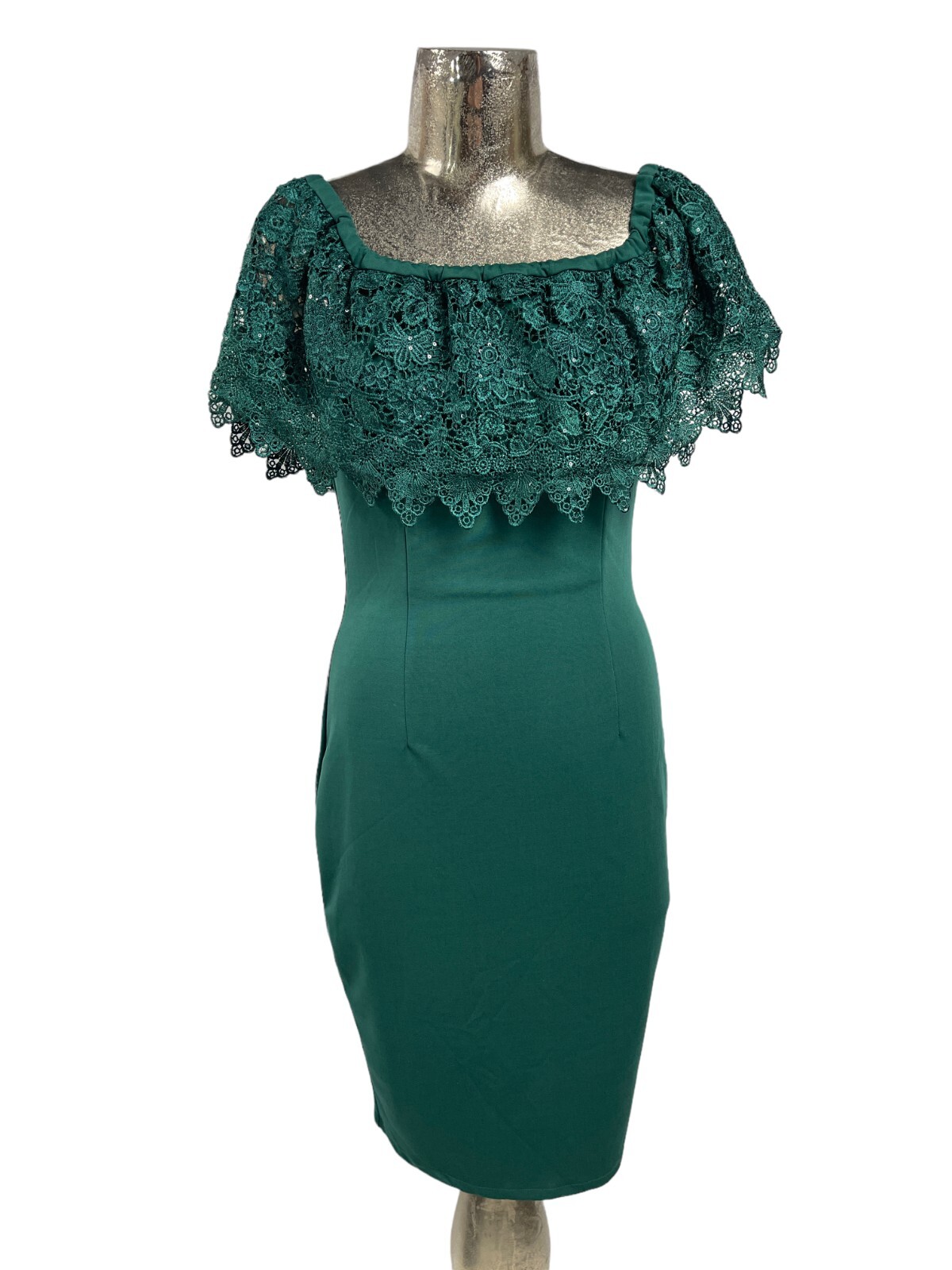 TALL PAPER DOLLS London Moss Green Womens Dress & Lac… Gem