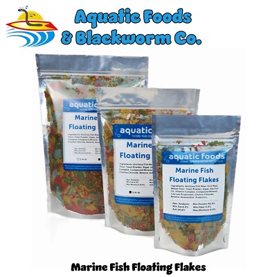 Marine Fish Flakes for Tangs, Angels, Butterflies, and All Marines. WL