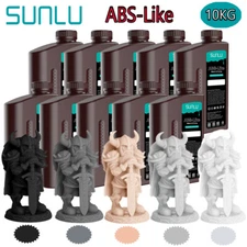 10x 1KG SUNLU ABS-Like 3D Printer Resin,Strong ABS Resin for LCD DLP SLA 10KG