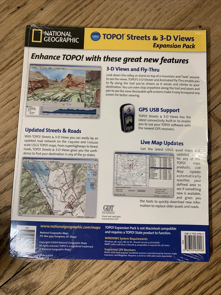 National Geographic TOPO! Streets & 3-D Views Expansion Pack - Image 2 of 2