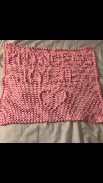 personalized crochet blanket