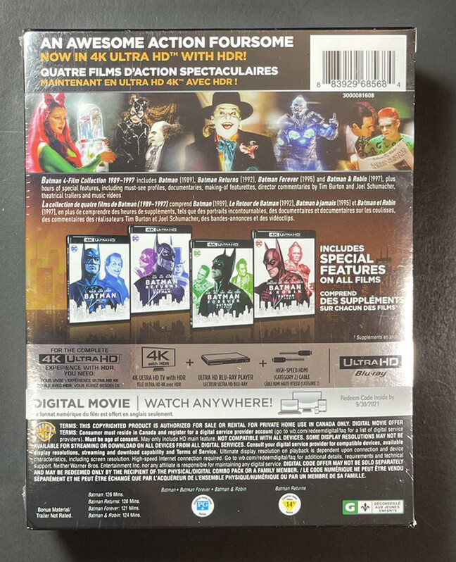 バットマン 4フィルム (4K Ultra HD/Blu-ray) 欧州版 81FHJt1wikL.jpg