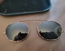 Brooks Brothers Vintage Metal Custom Clip on Sunglasses 140 1007 5120 Italy