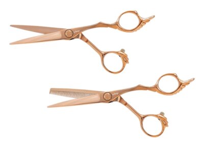 Scherenset e-kwip Angel rosegold 1x Haarschere + 1x Effilierschere 5,5 Zoll